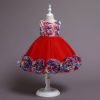 Princess Dress Girls Red Costumes Outfit