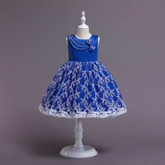 Princess Dress Girls Blue Costumes Outfit