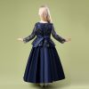 Princess Dark Blue Costumes Dress For Girls