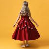 Princess Red Costumes Dress Outfit