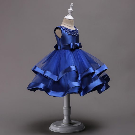 Girls Princess Blue Costumes Dress
