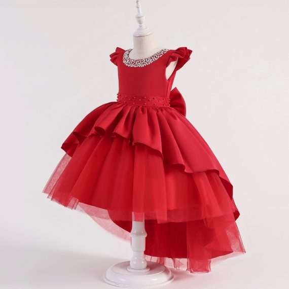 Red Princess Costumes Girls Dress Skirt