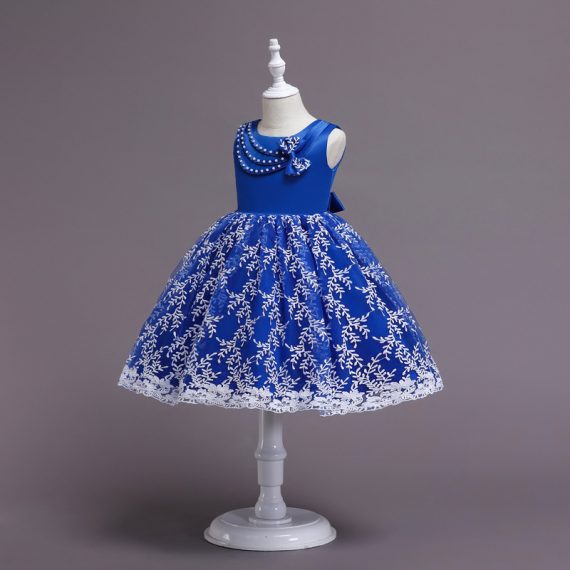Princess Dress Girls Blue Costumes Outfit