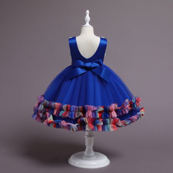 Blue Princess Dress Girls Costumes Outfit