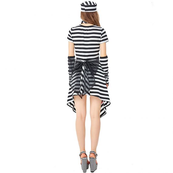 Halloween Prisoner Costume Dress Outfit