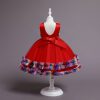 Princess Dress Girls Red Costumes Outfit