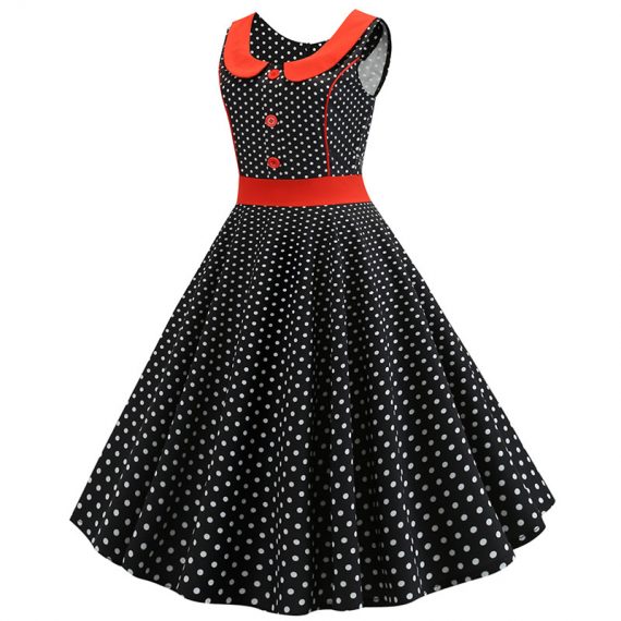 Adult 60s Costume VintageElegant Dress For Women