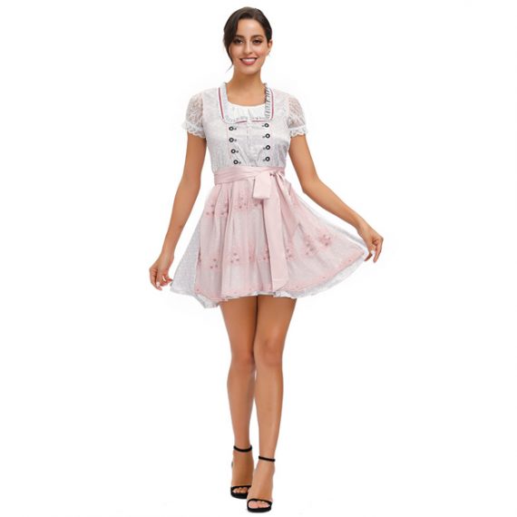 Womens Oktoberfest Holiday Pink Costumes