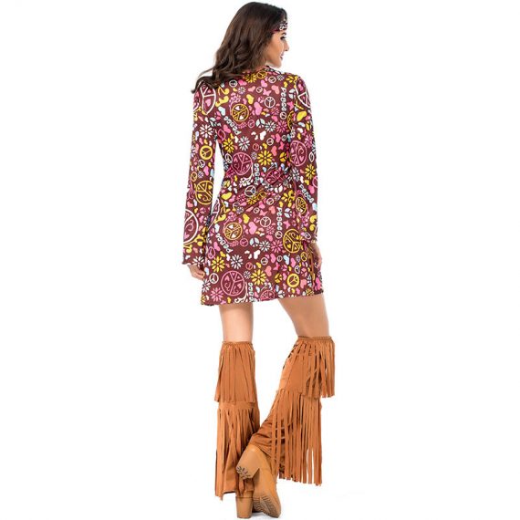 Adult 60s Costume Vintage Dress Set