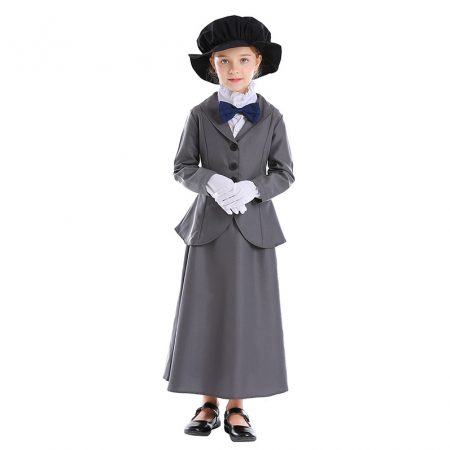 Kids 60s Costume Vintage Coat And Skirt Set