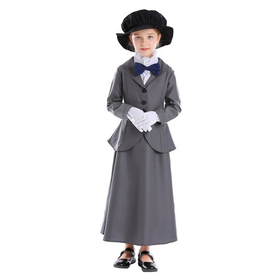 Kids 60s Costume Vintage Coat And Skirt Set