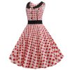 Female 60s Costume Adult Vintage Elegant Dress
