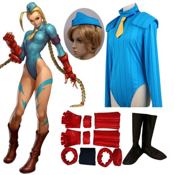 Adult Women Street Fighter Cosplay Suit Cammy Costume