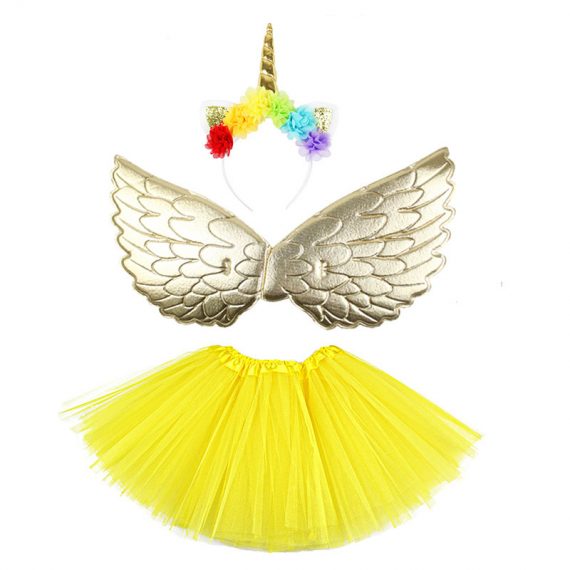 Halloween Girls Unicorn Outfit Angel Costumes For Kids