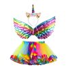 Halloween Girls Unicorn Outfit Angel Costumes For Kids