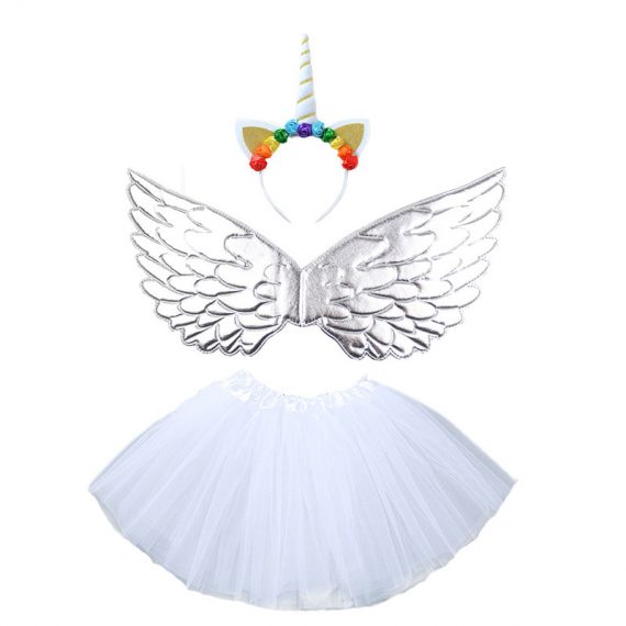 Halloween Girls Unicorn Outfit Angel Costumes For Kids