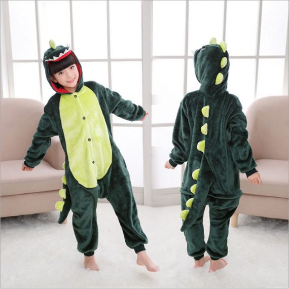 Red Unisex Cute Dinosaur Costumes For Kids