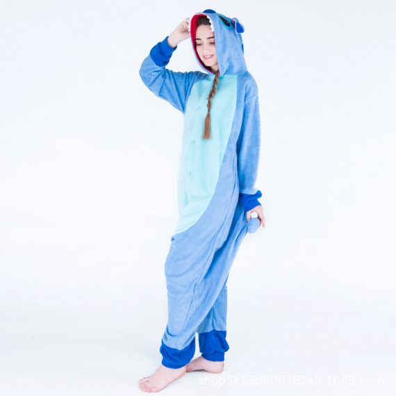 Adult Anime Stitch Onesie Unisex Pajamas