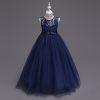 Princess Outfit Costumes Deep Blue Long Skirt