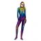 Halloween Costume Skeleton Spandex Suit Outfit For Woman
