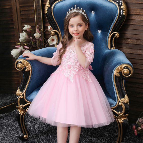 Pink Princess Costumes Outfit Skir Dress