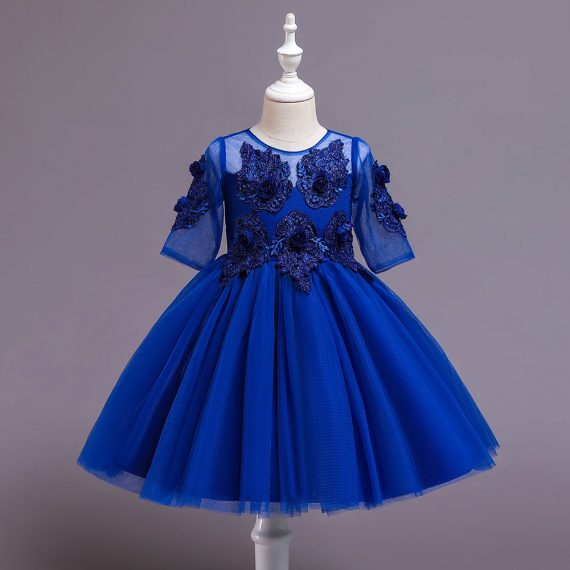Princess Costumes Outfit Blue Skir Dress