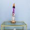 Halloween Purple Skull Candle Holder Light Decoration Lamp