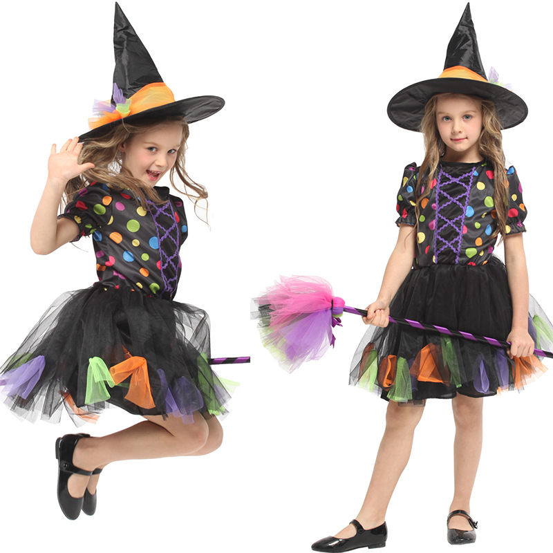 Halloween Costume Kids Skirt Witch Costume