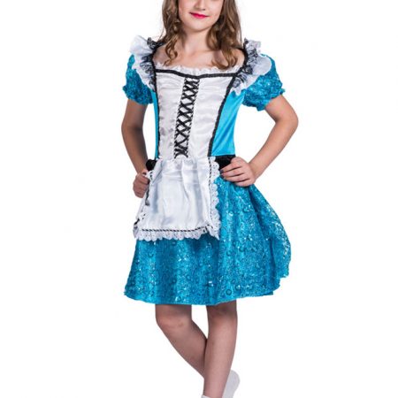 Girls Cute Sweet Maid Dress Costume