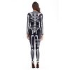 Halloween Skeleton Spandex Costume Suit For Woman