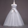 Girls Evening Dress Princess Costumes White Skirt For Kids
