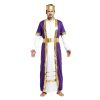 Halloween King Costume Purple Outfit For Man