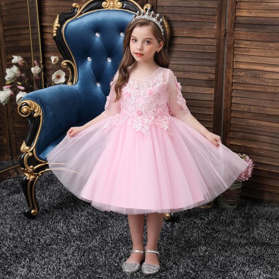 Pink Princess Costumes Outfit Skir Dress