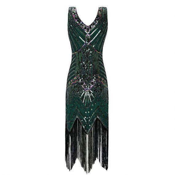 Plus Size Women 20s Flapper Dress