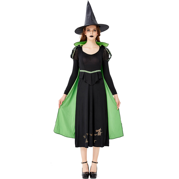 Green Witch Dress Adult Costume - MYanimec