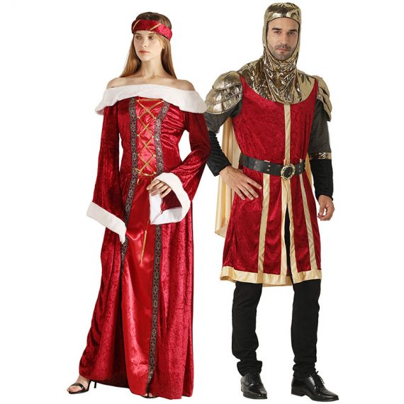 Adult Queen And King Cosplay Suit Couples Halloween Costumes