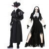 Adult Plague Doctor Cosplay Couples Halloween Costume