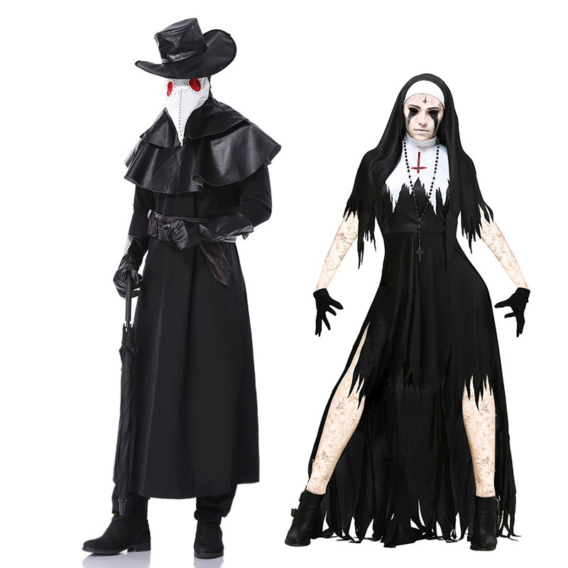 Couples Plague Doctor Costume Cloak Halloween Couples main image 0