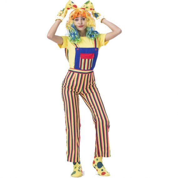 Adult Couples Halloween Circus Clown Cosplay Costume