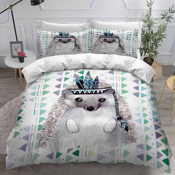 3D Style Animal Hedgehog Bedding Set