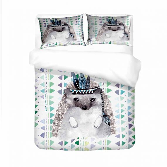 3D Style Animal Hedgehog Bedding Set