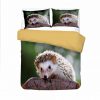 3D Printting Animal Bedding Set Hedgehog Duvet Cover