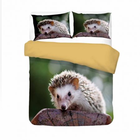 3D Printting Animal Bedding Set Hedgehog Duvet Cover