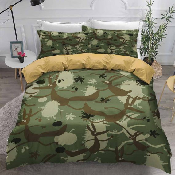 3D Printting Animal Bedding Set Hedgehog Duvet Cover
