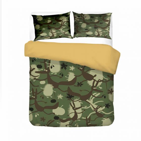 3D Printting Animal Bedding Set Hedgehog Duvet Cover