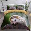 3D Printting Animal Bedding Set Hedgehog Duvet Cover