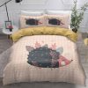 Animal Printting Duvet Cover Hedgehog Bedding Set