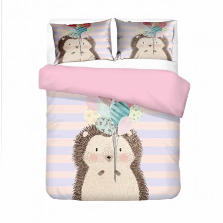 3D Animal Duvet Cover Hedgehog Bedding Set