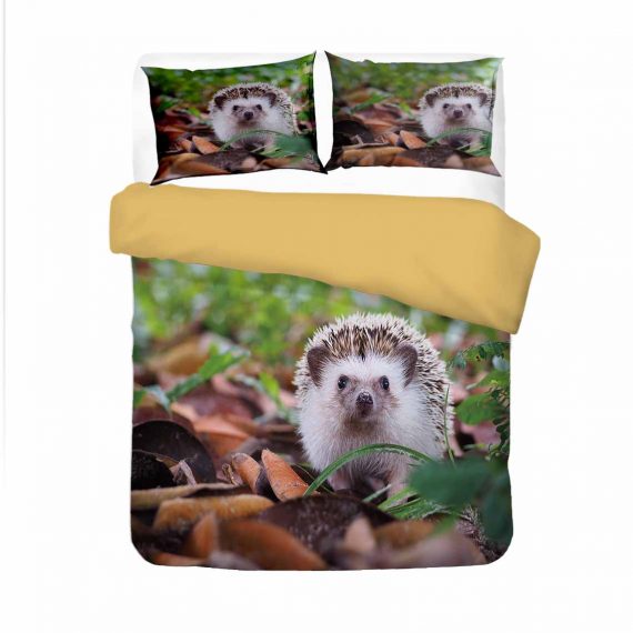3D Animal Duvet Cover Hedgehog Bedding Set