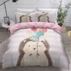 3D Animal Duvet Cover Hedgehog Bedding Set